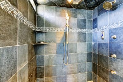 Tile-Accented Shower